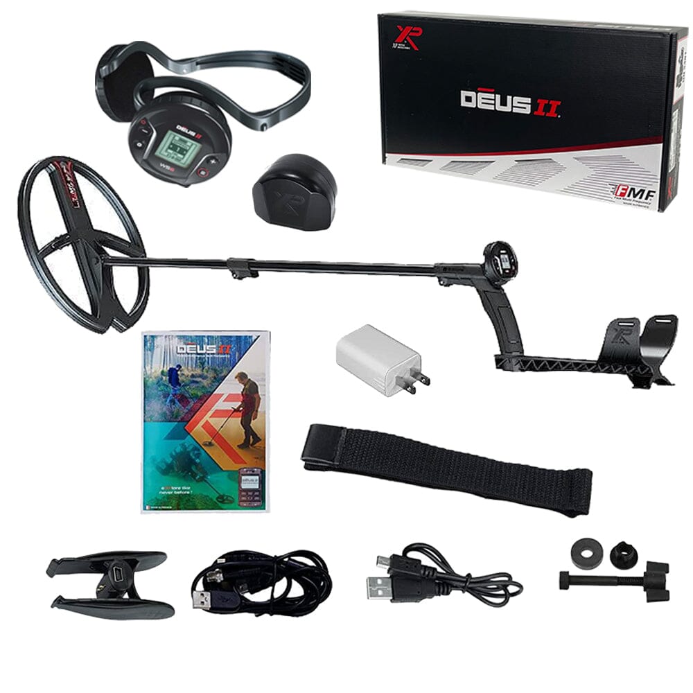 DEUS II WS6 MASTER Detector with 13" x 11" (34x28cm) Coil, WS6 Backphone Headphones
