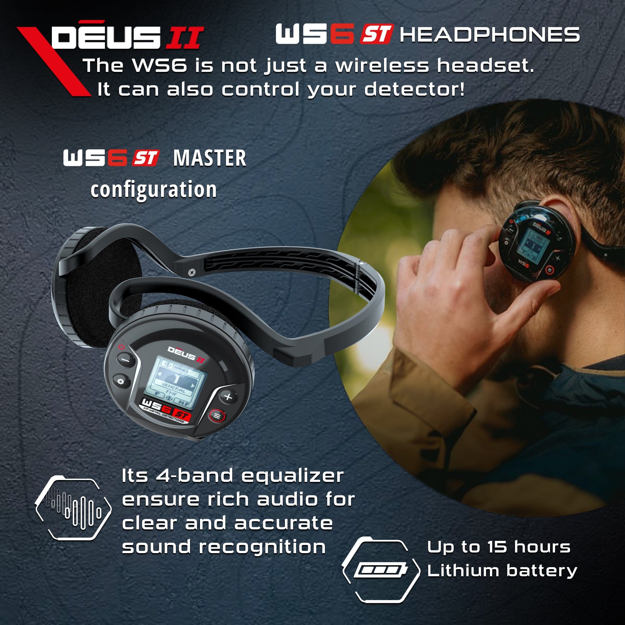 XP DEUS II WS6 Master Metal Detector with 9" FMF Coil