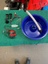 Used - Blue Bowl Plumbed with Leg Levelers and Free Junior Snuffer Bottle and 1oz Glass Vial