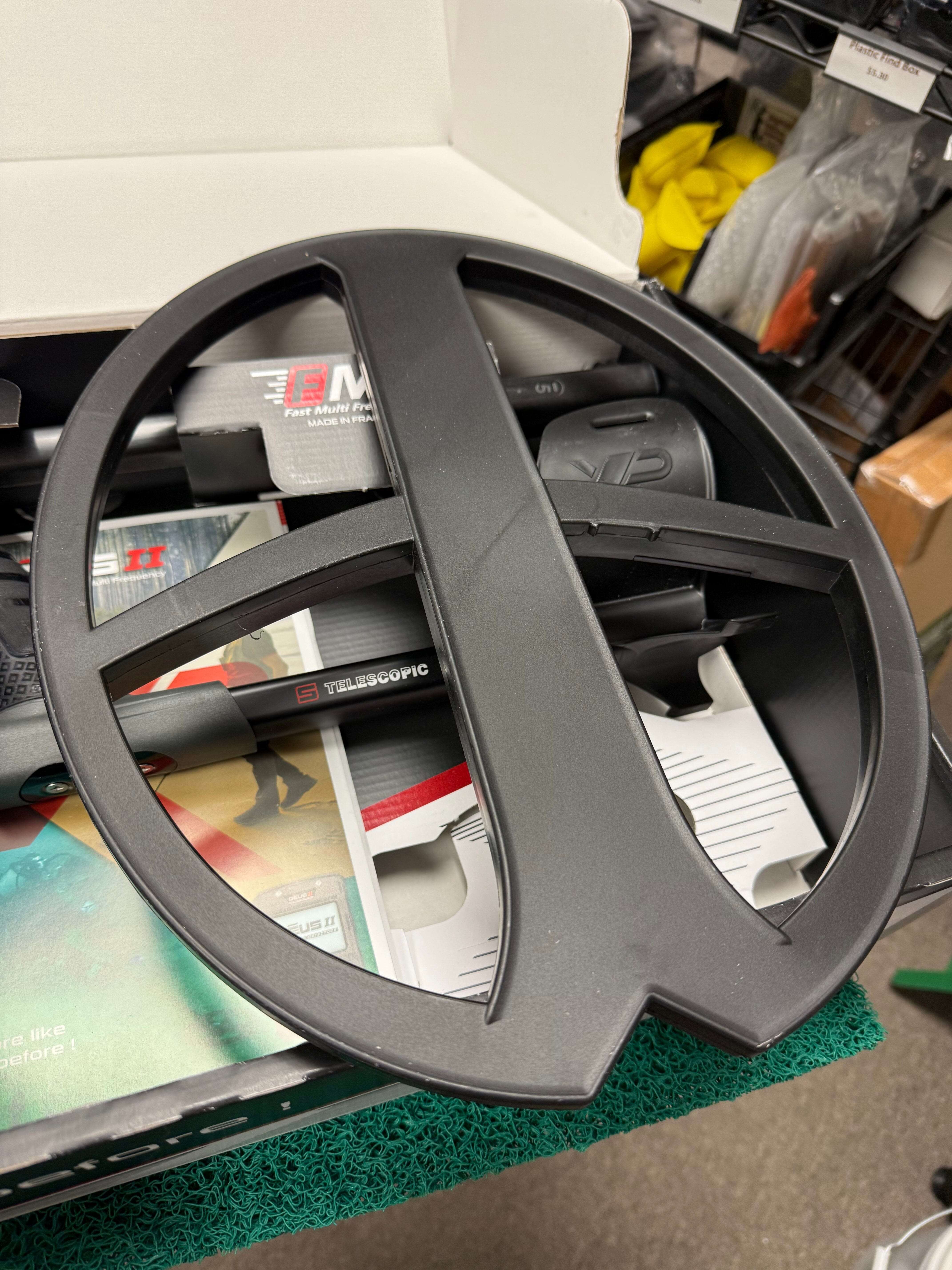 Open-Box XP DEUS II Waterproof Metal Detector – 13" x 11" FMF Coil, Remote & WS6 Backphones