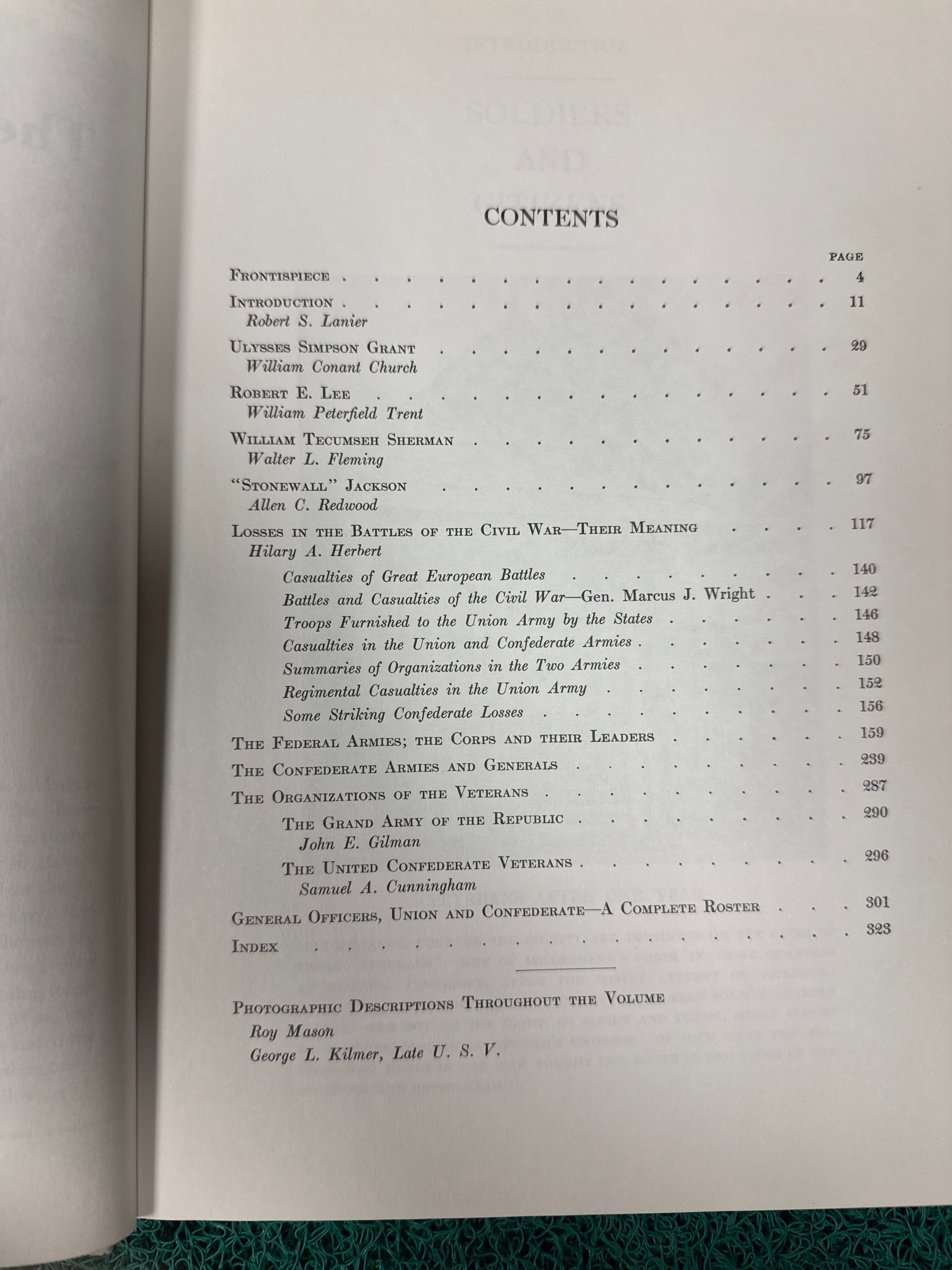 The Armies and the Leaders: Photographic History of the Civil War (Used)