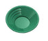 10" Dual Riffle Gold Pan,3" x 1/4" Deep Riffles  Green