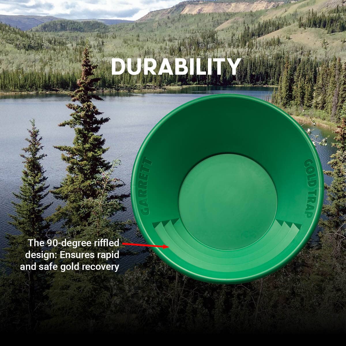 Garrett Gold Panning Kit Complete with Gravity Trap Pan Garrett Gold Panning Kit
