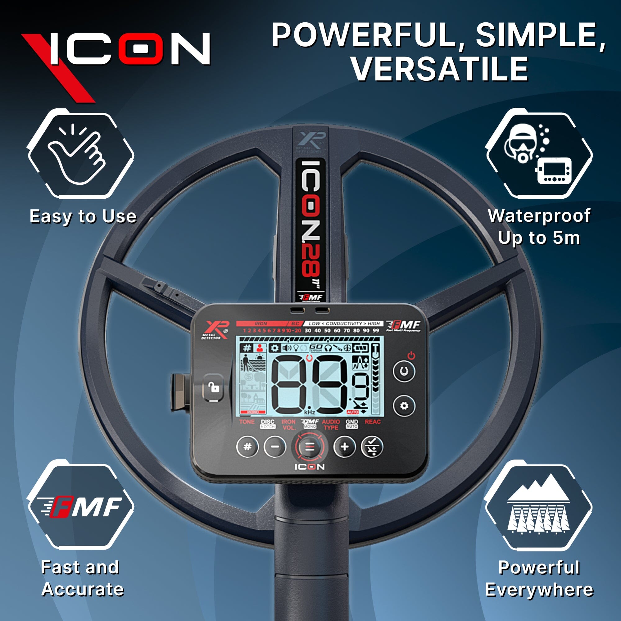 XP ICON Metal XP ICON Metal Detector with 11" FMF Coil