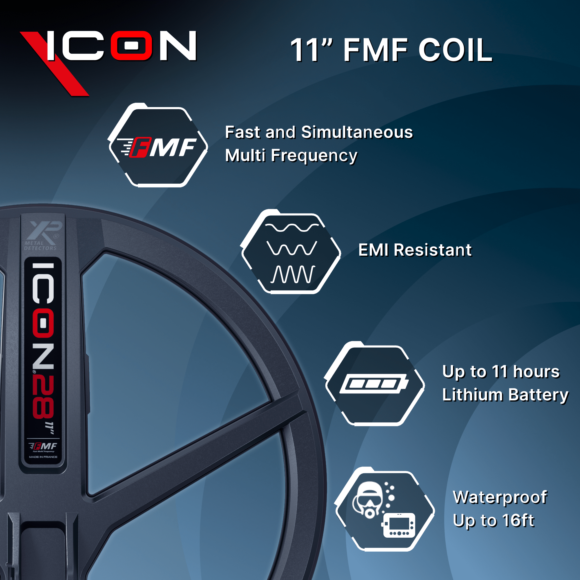 XP ICON Metal XP ICON Metal Detector with 11" FMF Coil