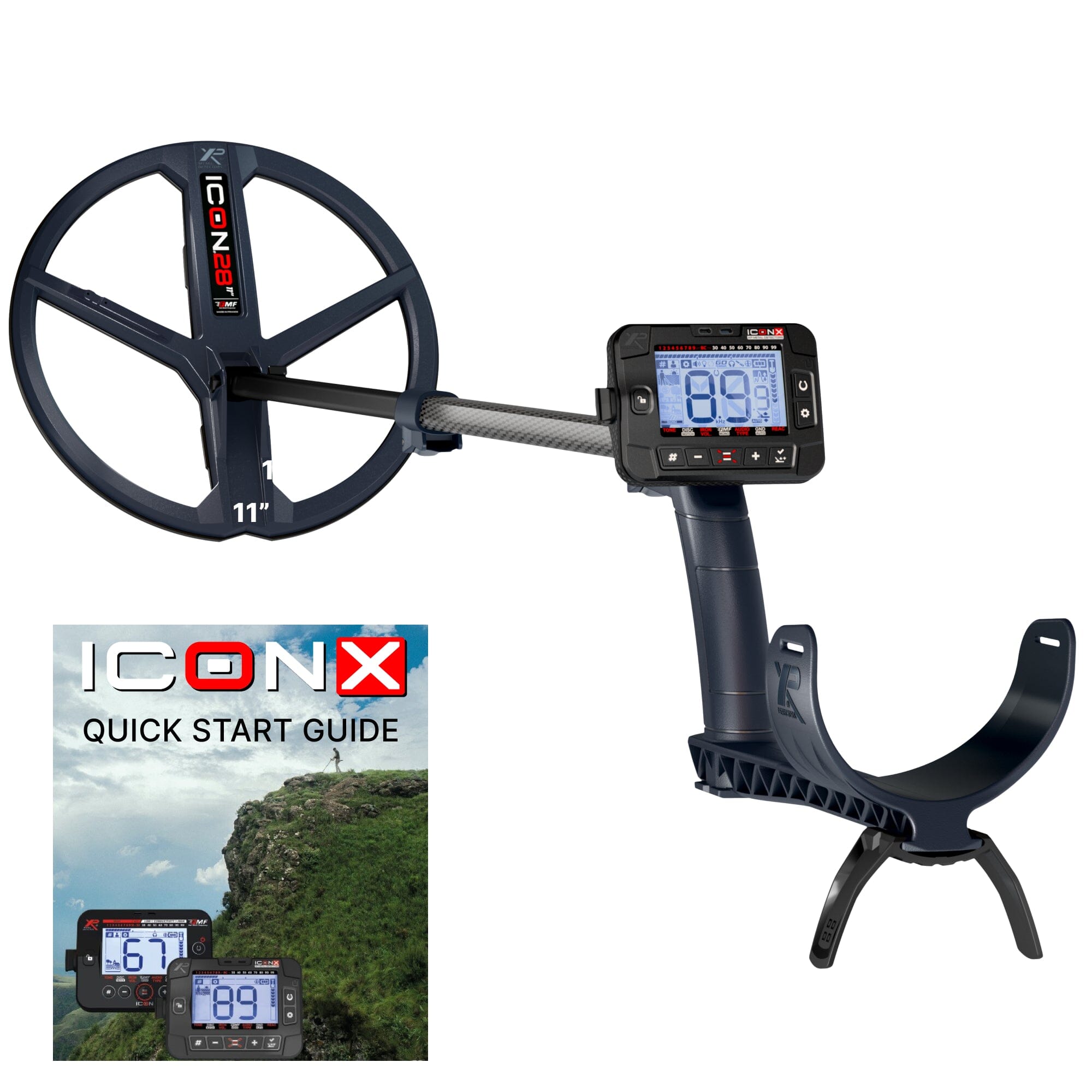XP ICON X Metal Detector with 11" FMF Coil