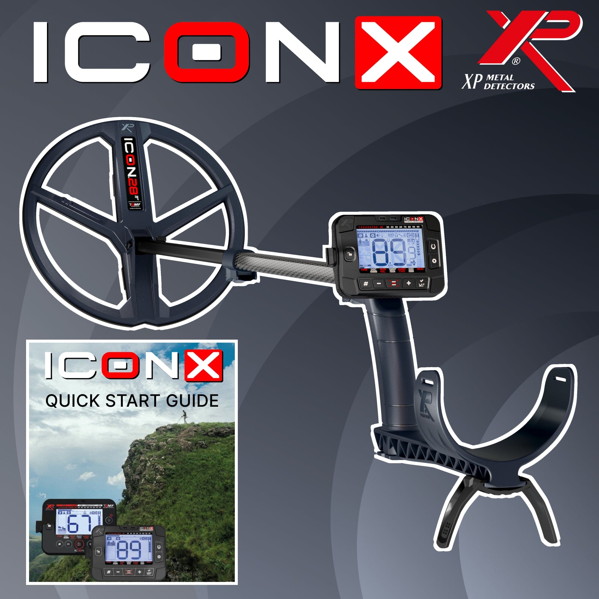 XP ICON X Metal Detector with 11" FMF Coil