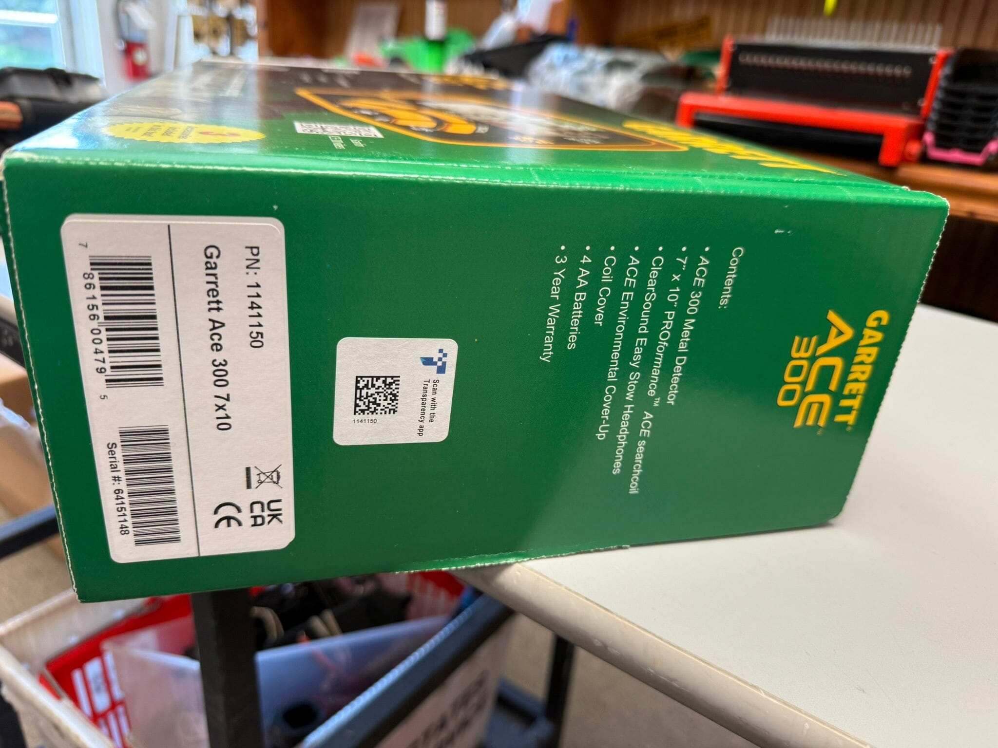 Used Once (maybe) - Garrett Ace 300 Metal Detector with Waterproof Search Coil