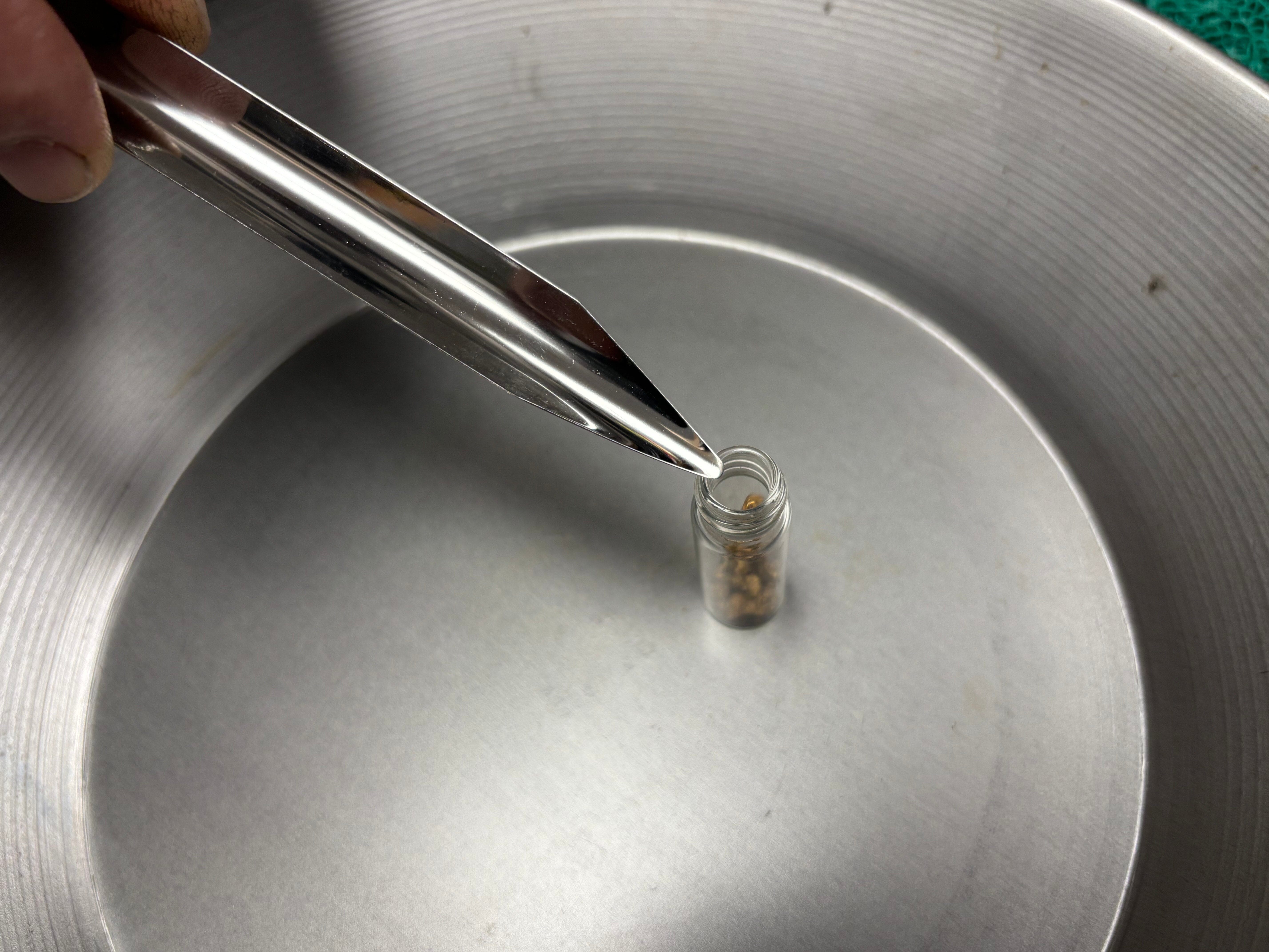 6" X 3/4" Polished Stainless Steel Gem, Mineral, Diamond, and Bead Scoop