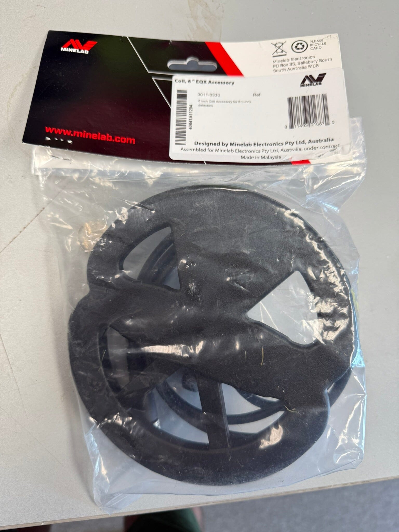 New, Damaged Box - Minelab Equinox Series, X-Terra Pro 6 inch Double-D Smart Coil with Skid Plate