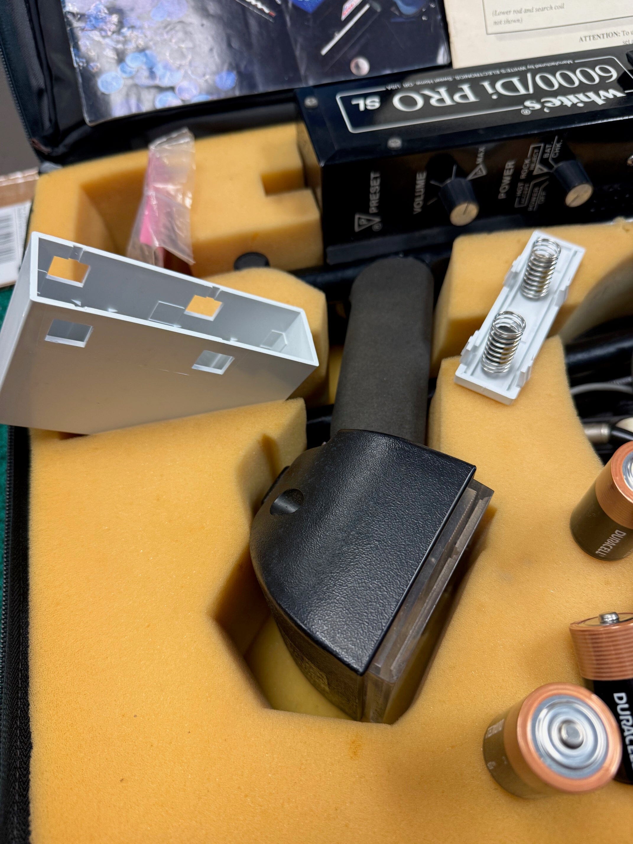 USED White’s 6000 Di Pro SL Metal Detector Package