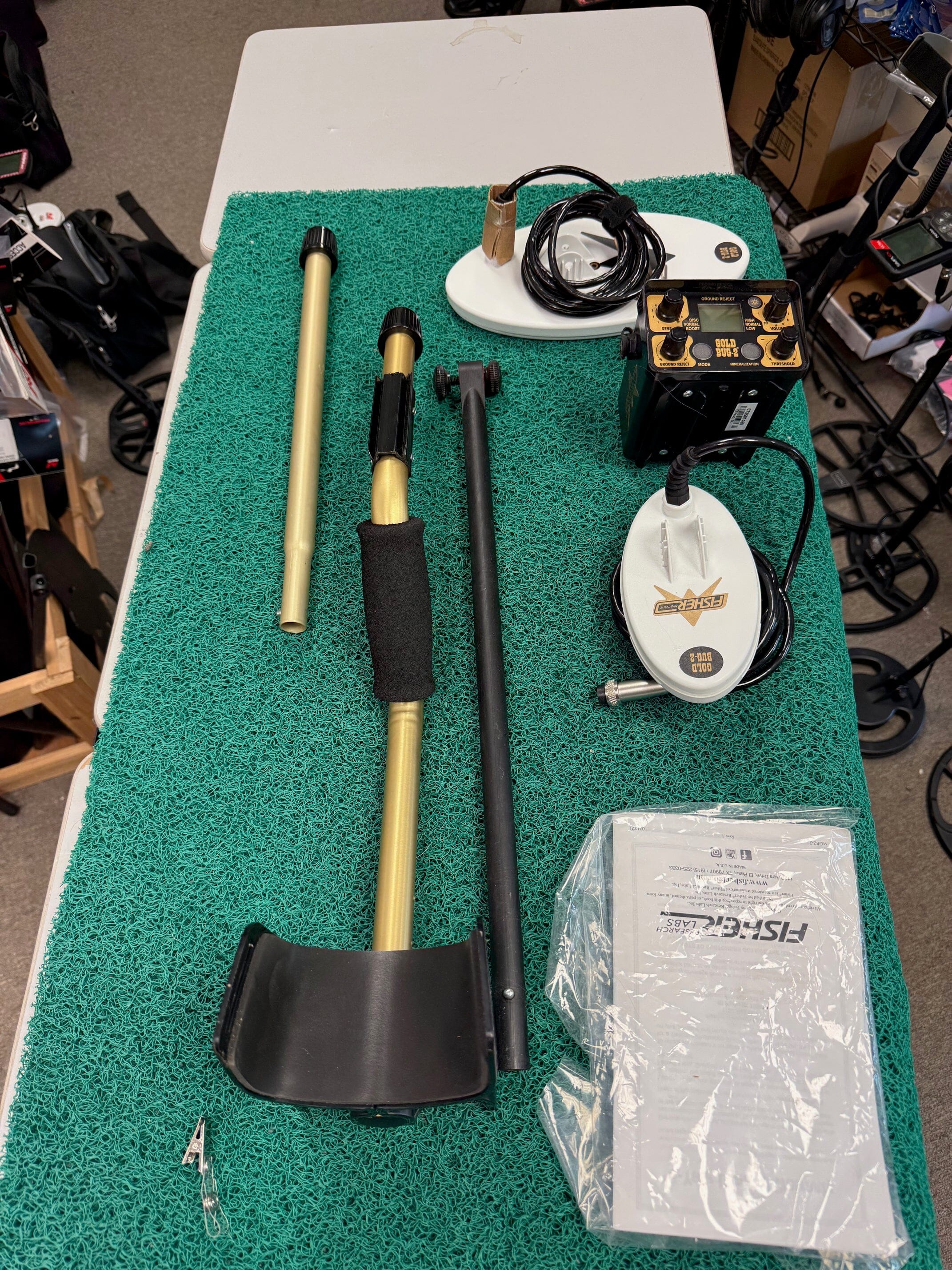 Fisher Gold Bug 2 Combo 6.5" and 10" Coils Bundle with Carry Bag and Extra Gear