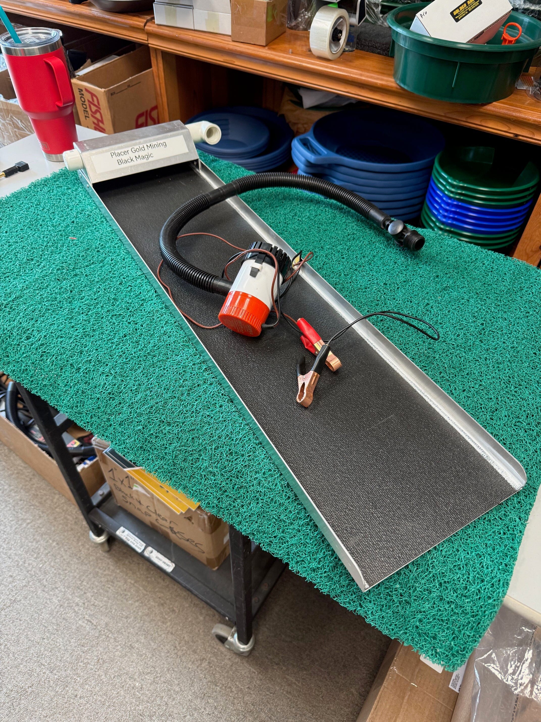 ***REDUCED PRICE, DEMO MODEL UNUSED*** BLACK MAGIC GOLD RECOVERY SLUICE