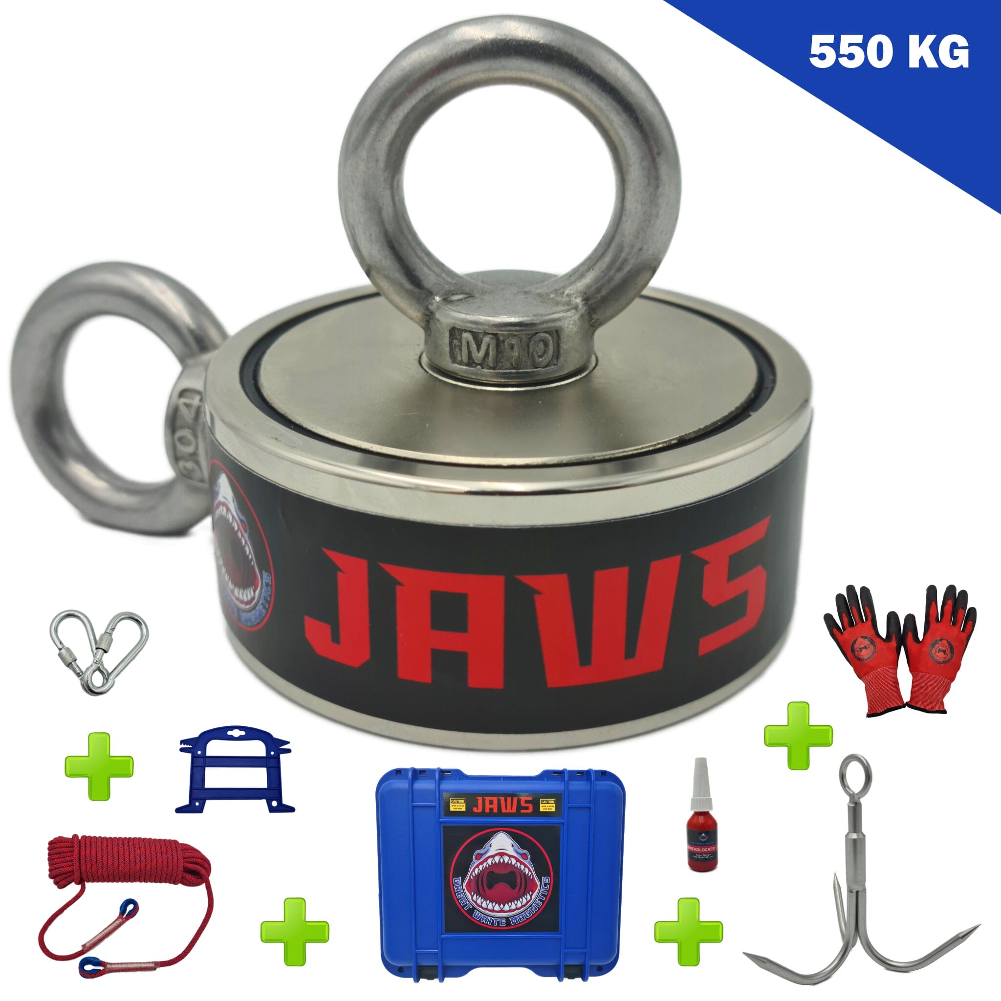 JAWS - 1,200 LB Deluxe Magnet Fishing Kit