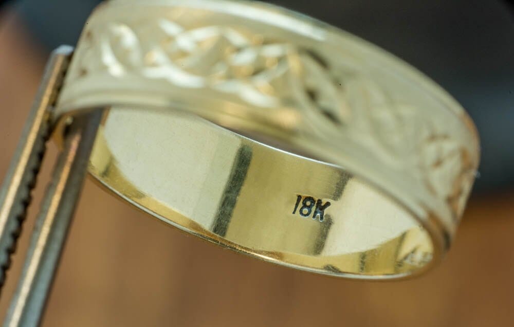 6Pc Precious Metals & Ring Marking Stamp Set with Stand & Hammer - 10k, 14k, 18k, SS, Platinum, Ster