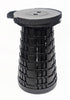 Portable Collapsible Black Stool With Handle, Strap & Storage Safety 
