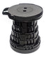 Portable Collapsible Black Stool With Handle, Strap & Storage Safety 