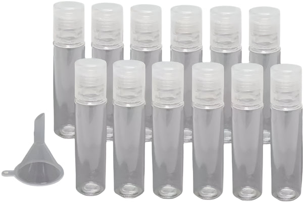 Pack Of 12 Test Tubes With Screw Cap With Screw Cap And Cleaning Brush, 110 Ml Plastic Test Tubes Transparent, Large Test Tubes For Hydroponics, Sweets, Spices