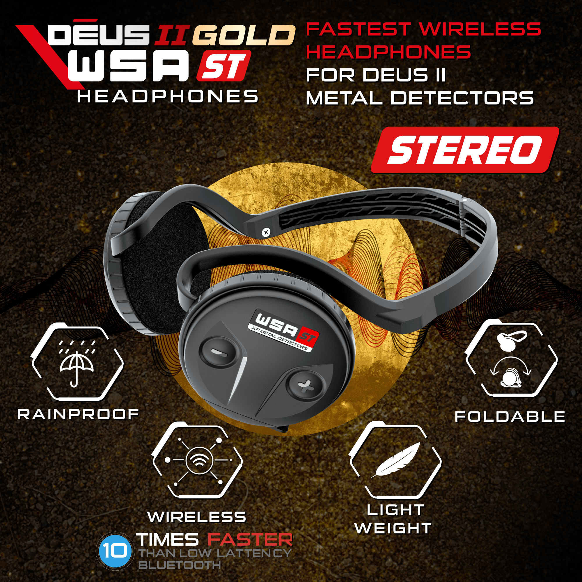 XP DEUS II Gold Metal Detector with Elliptical FMF Coil, Remote & WSA II XL Headphones