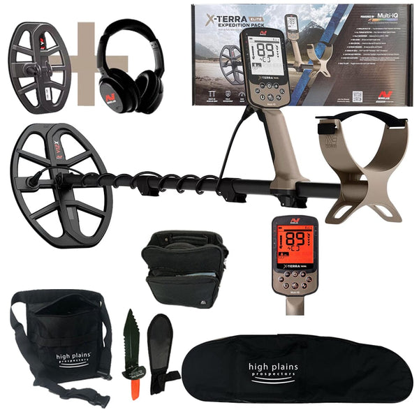 Minelab X-Terra Elite Expedition Pack with Two Coils V8X, V12X