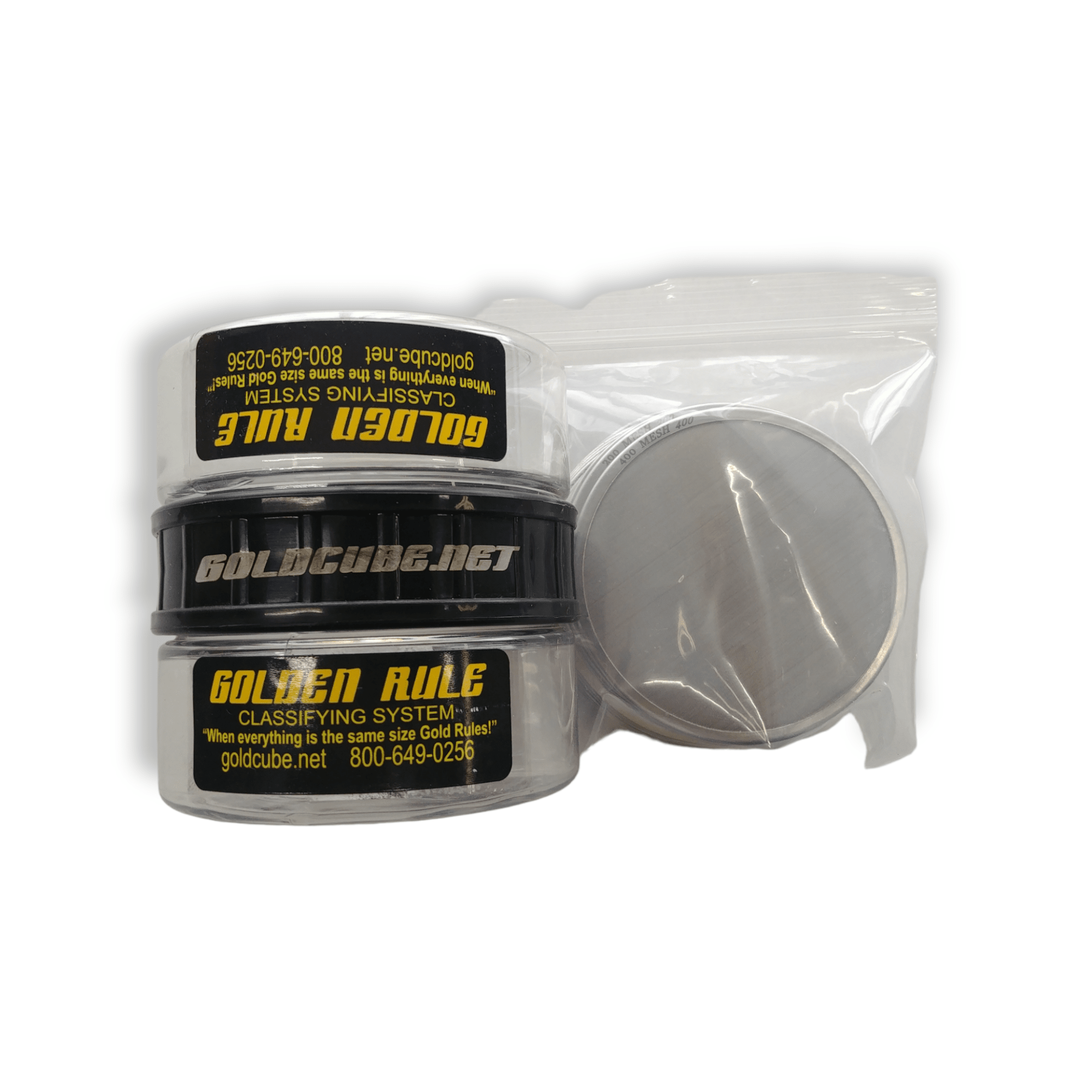 Golden Rule Clean Up Pack - Compact Classifier Set with 4 Screens (#16, #30, #50, #100 Mesh)
