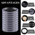 Clear protective coin capsules with easy-open edges
