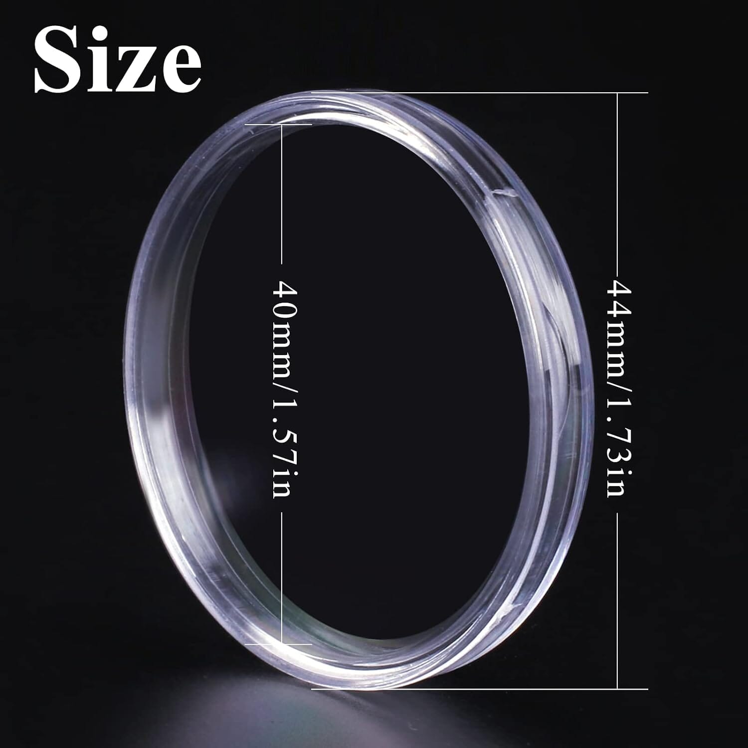 High Plains coin capsule measuring 40 mm inside and 44 mm outside
