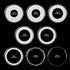 Adjustable coin capsule insert size guide from 17 to 40 mm