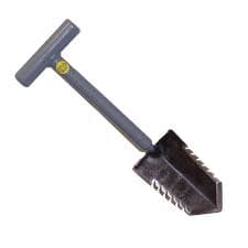 Lesche 18 inch Double Serrated T Handle Shovel