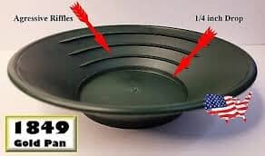 1849 Gold Pan - Made in the USA - Choice of Black or Green