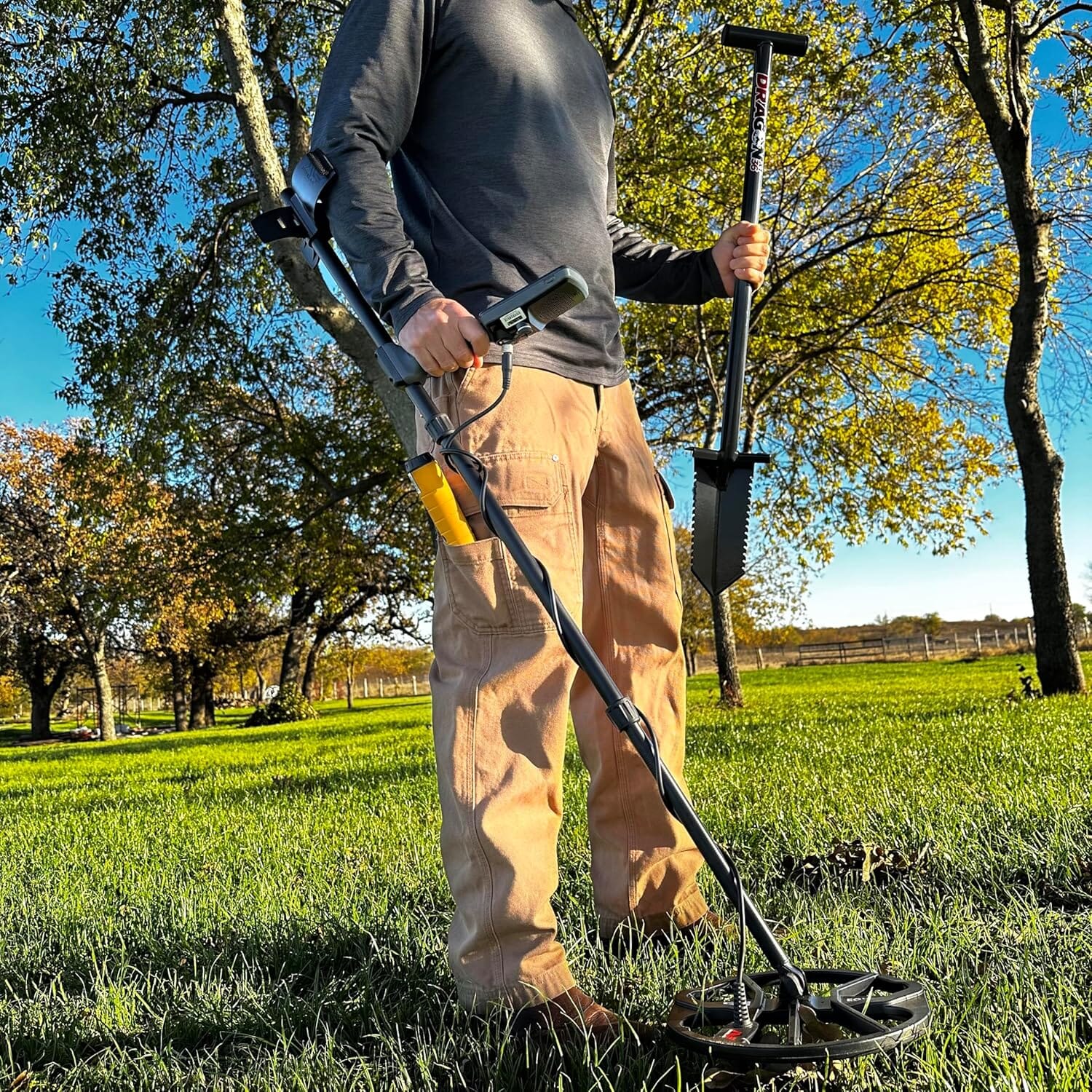 DragonXT 36" Professional Metal Detecting Shovel