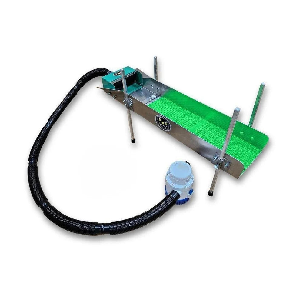 8X35 Power Sluice Box Kit with Dream Mat + 18" leg Kit