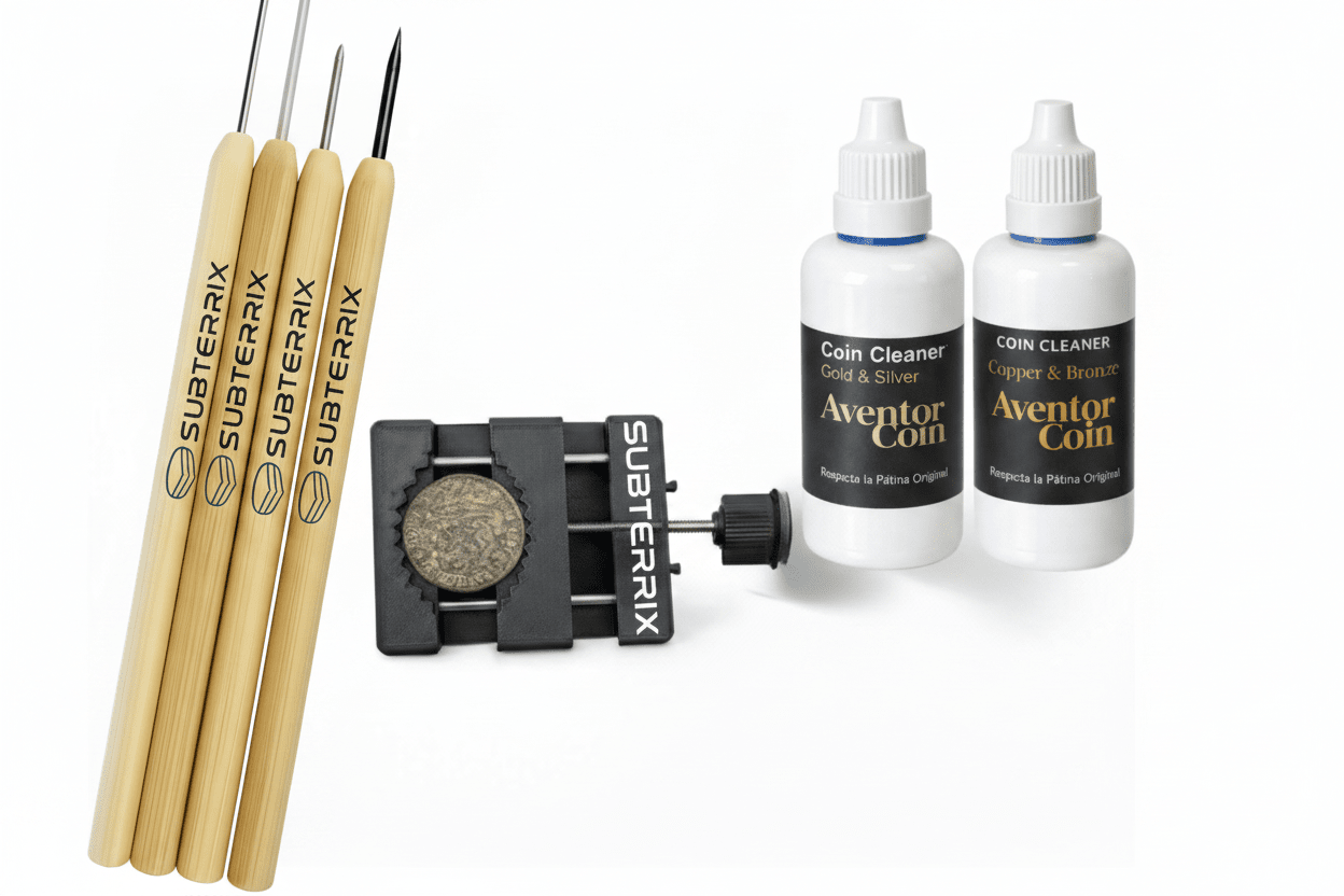 Subterrix Complete Coin & Relic Restoration System – 4-Piece Professional Cleaning Bundle