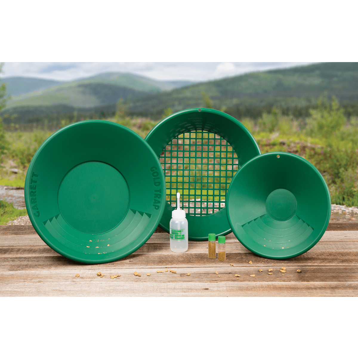 Garrett Gold Panning Kit Complete with Gravity Trap Pan Garrett Gold Panning Kit