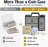 Adjustable 46 mm coin capsules with foam gasket size guide