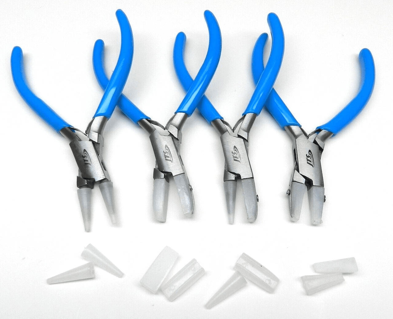 Four nylon jaw pliers for relic repair and jewelry making