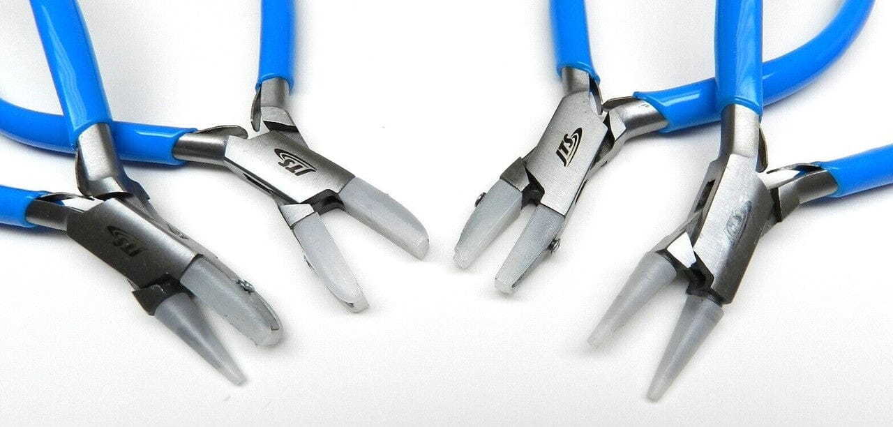 Precision nylon jaw pliers for reshaping bent finds