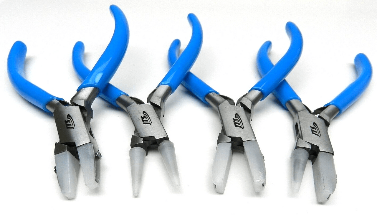Four-piece nylon jaw plier kit with replacement jaws