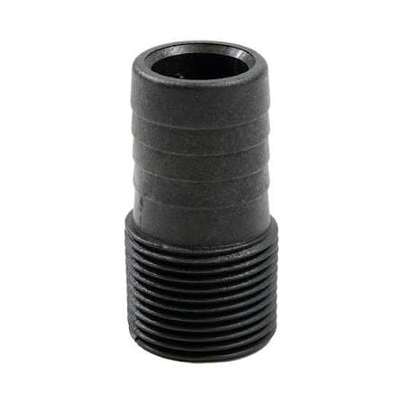1″ Pipe Thread x 1-1/8″ Barbed Fitting For Gold Cube Highbanker & Nugget Zone
