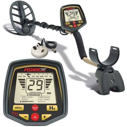 Fisher F70 Coil Combo Metal Detector with 3 Waterproof Search Coils