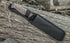 12" Black Full Tang Hunting Knife with Gut Hook, 4" Saw Spine, Desert Camo Paracord-Wrapped Handle & Nylon Sheath