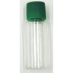 5 pack 1ml Plastic Vial, Self Standing  Vial Screw Top for Gold, Small Gems, Specimens