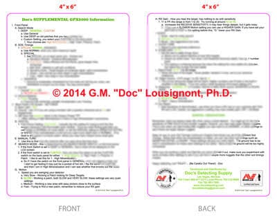 Doc's GPX4800/GPX5000 Quick Start Guide + supplemental GPX5000 info