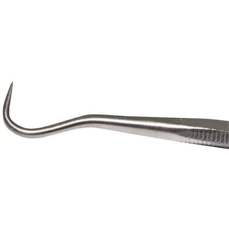 5 1/2" Curved Tip Stainless Steel Double Ended Detailing Pick