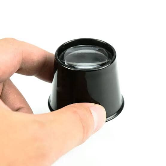 10x /25mm Glass Lens Plastic Eye Loupe