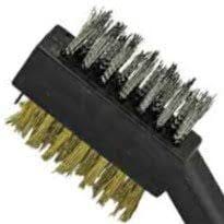7" Double Sided Wire Brush-Brass/Nylon Bristles