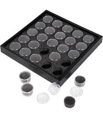 7 x 8 Display Tray With 25 Gem Jars
