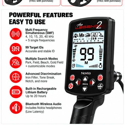 Legend 2 detector controls and features