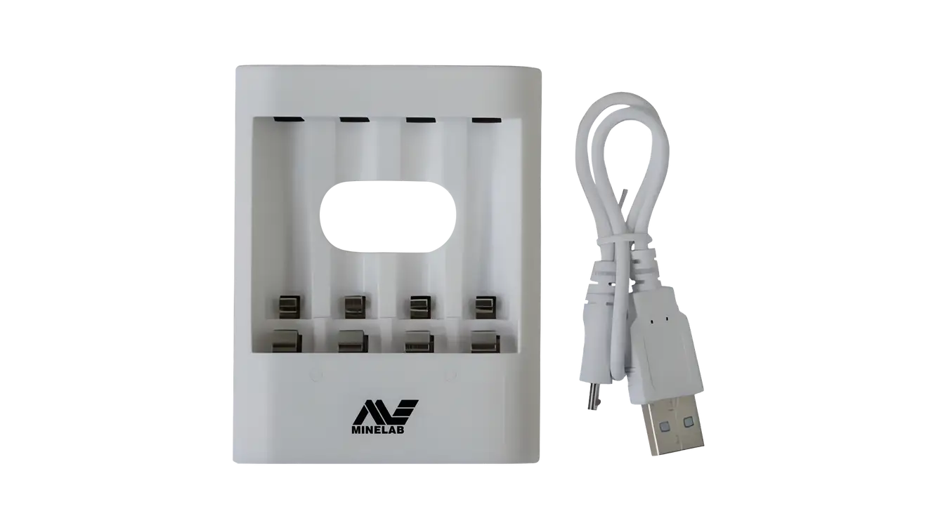 Minelab VANQUISH USB Charger for 4 AA NiMH Batteries