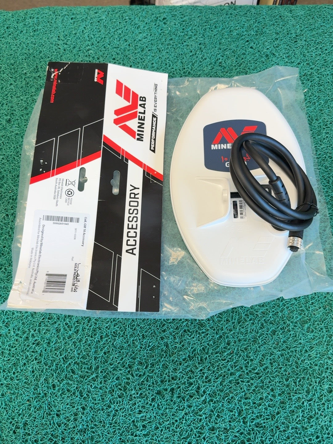 Open box Minelab GM10 10 x 6 DD search coil for Gold Monster 1000